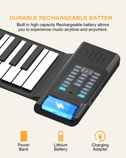 Portable 61-Key Roll-Up Piano™