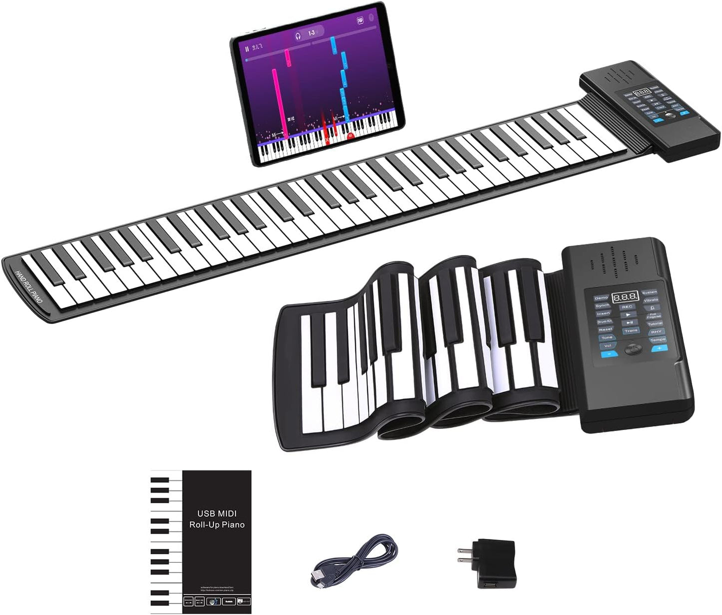 Portable 61-Key Roll-Up Piano™